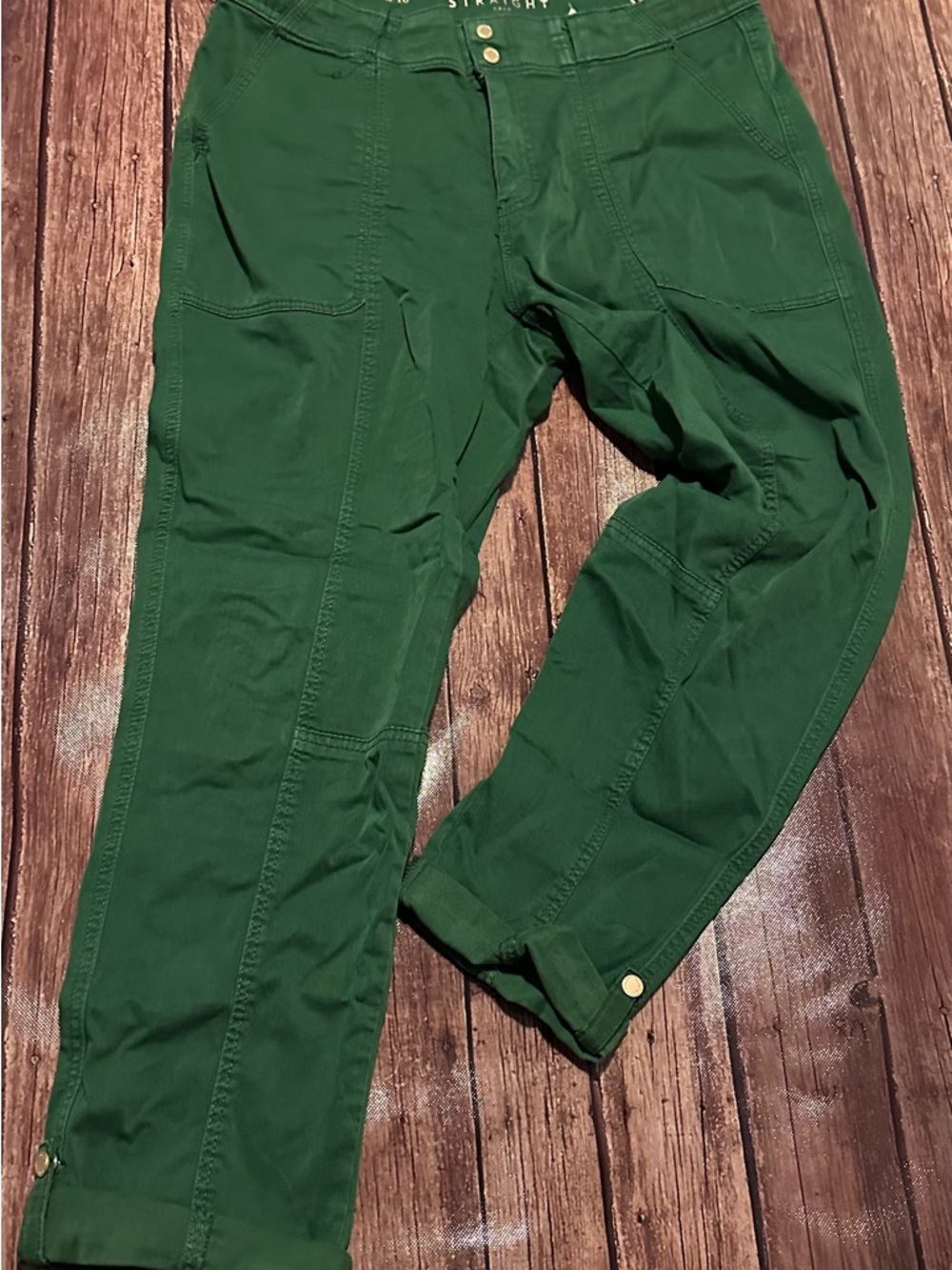 American Eagle Green Straight Pants